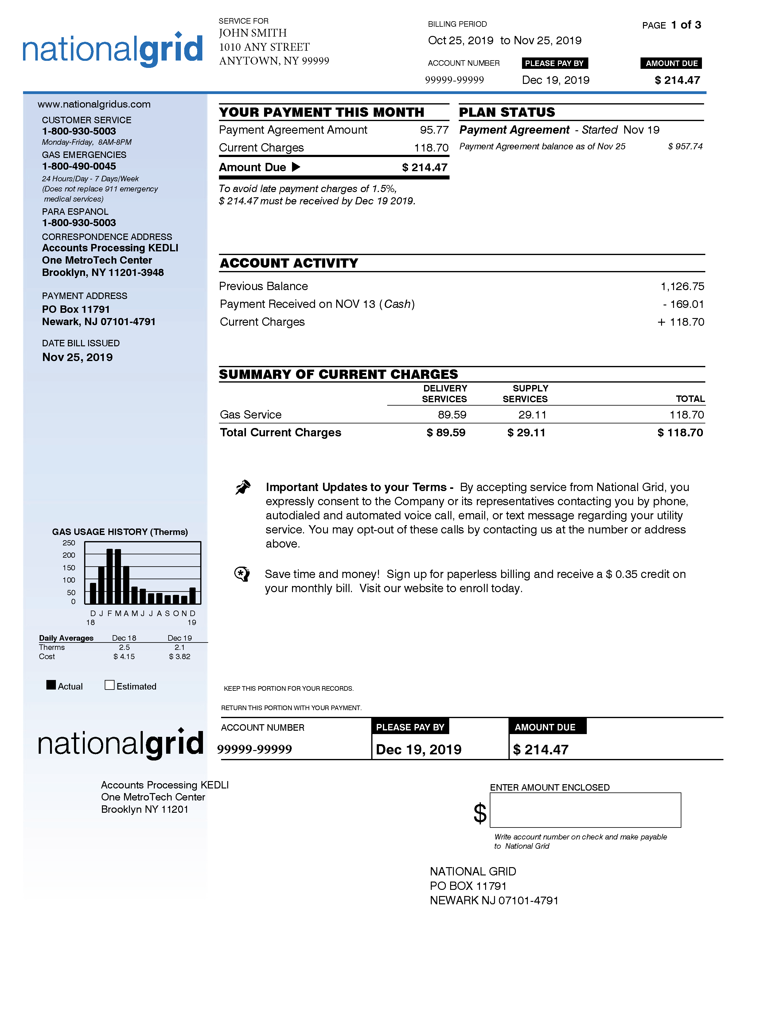 Understanding Our Bills and Charges | National Grid