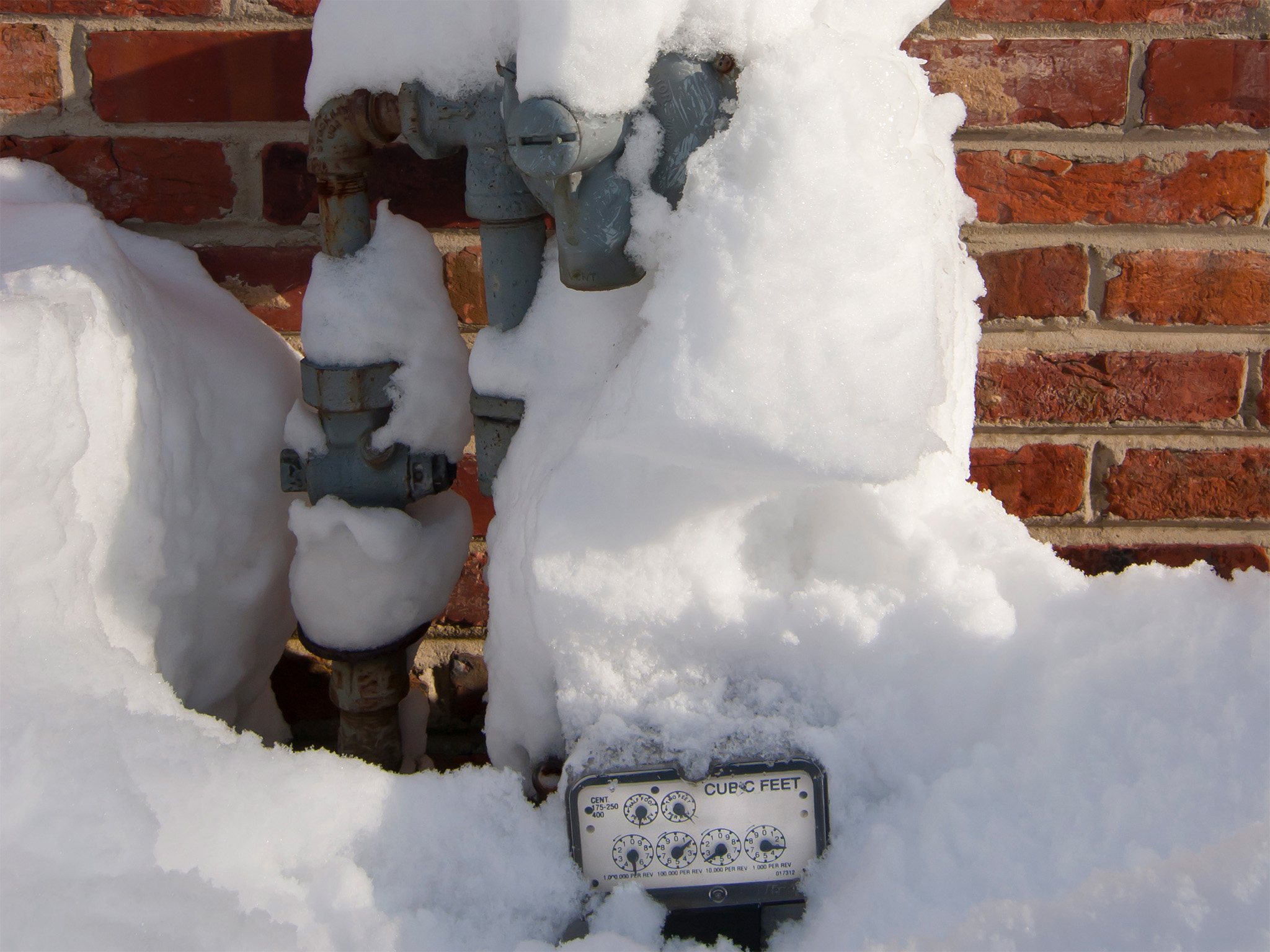 ice buildup on a meter