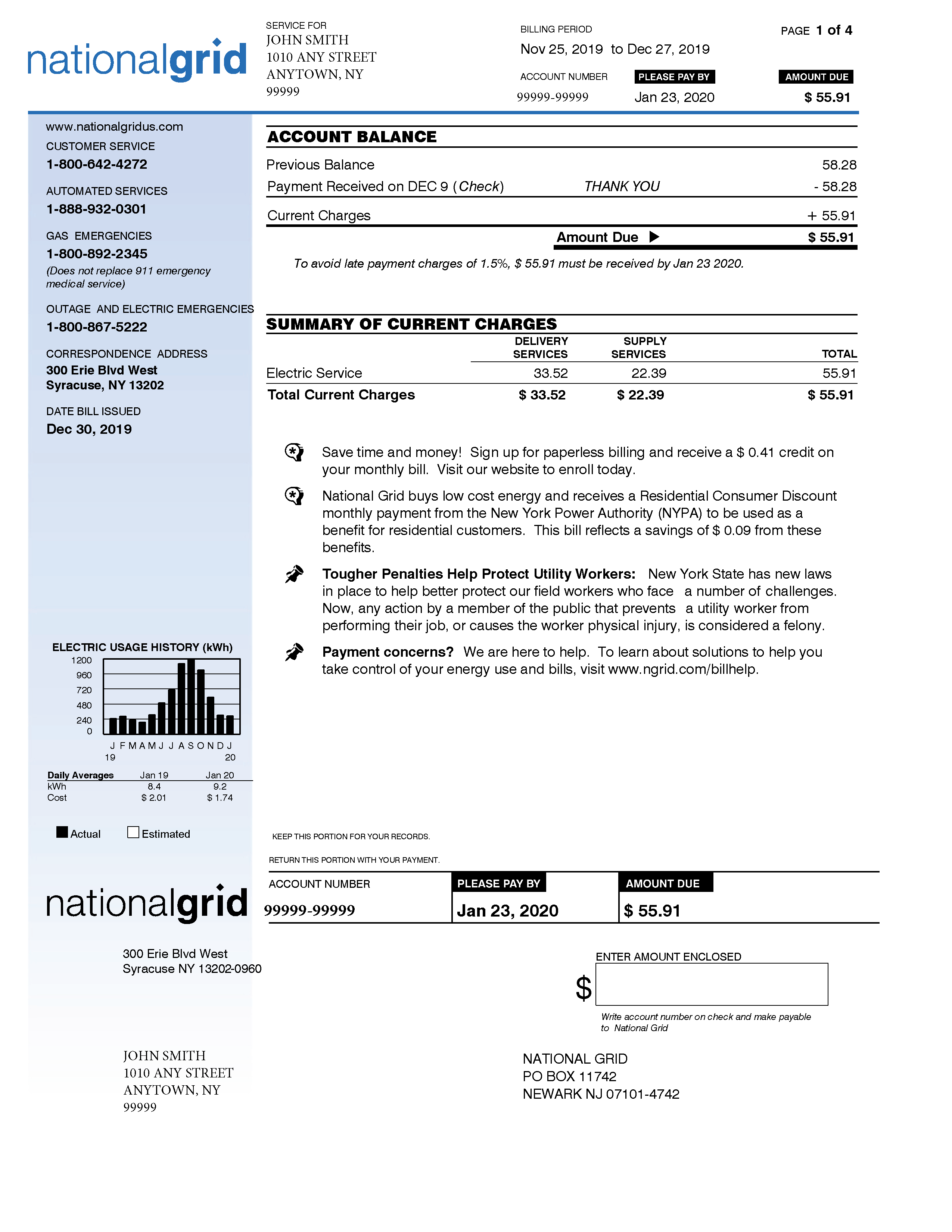 Understanding Our Bills and Charges | National Grid