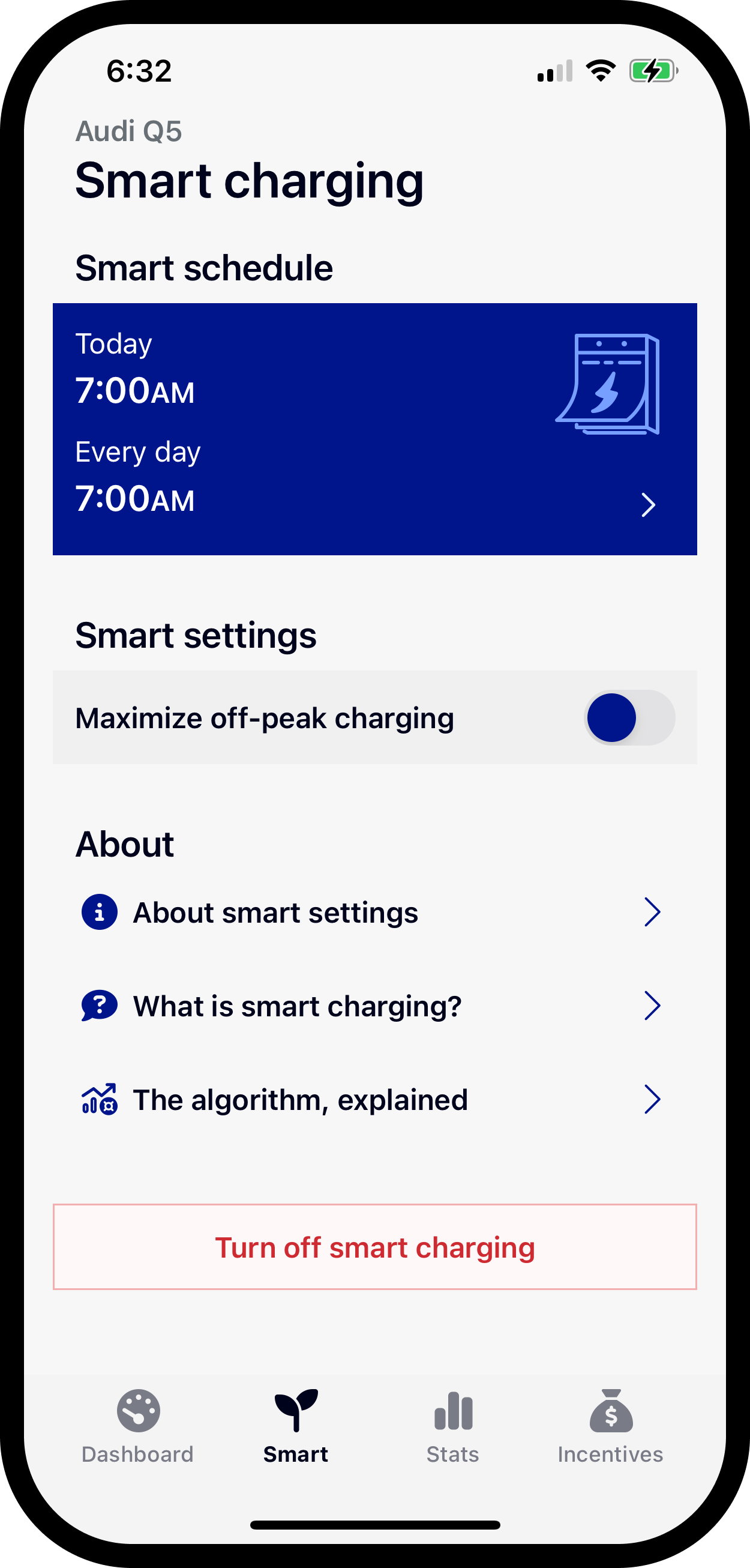 Image of app charging