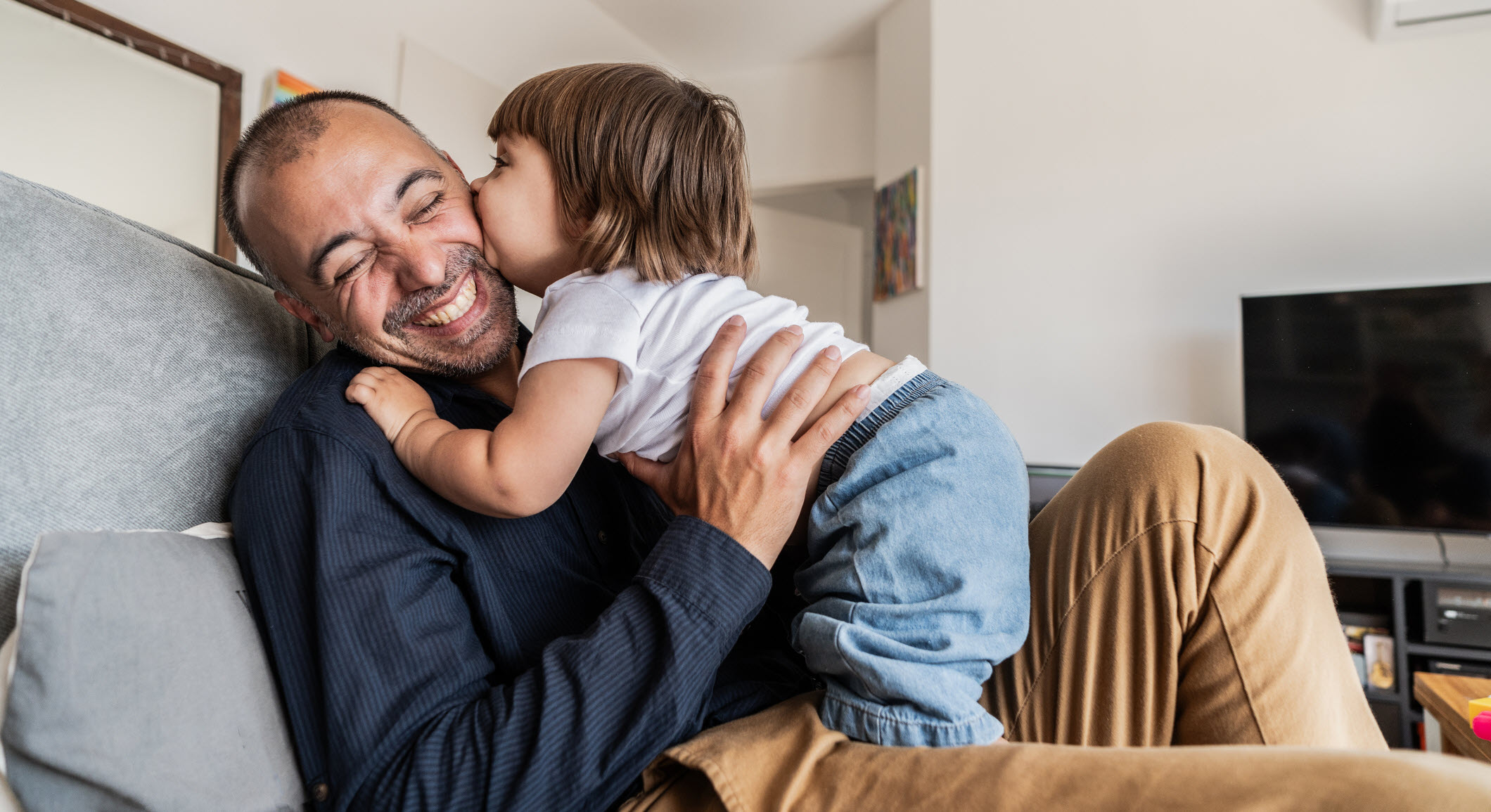 family playing together