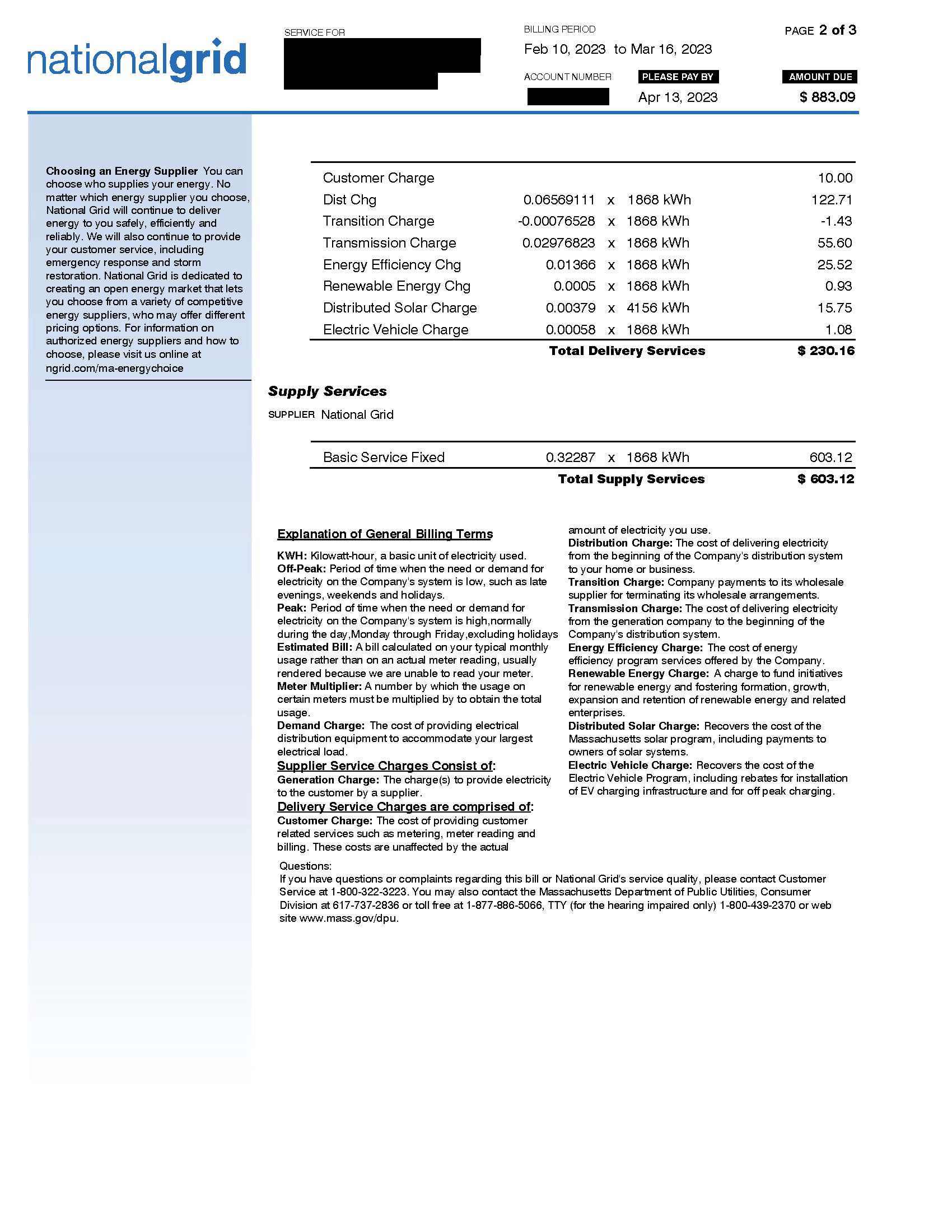 MA SMART Qualifying Facility Behind the Meter Bill - Page 2